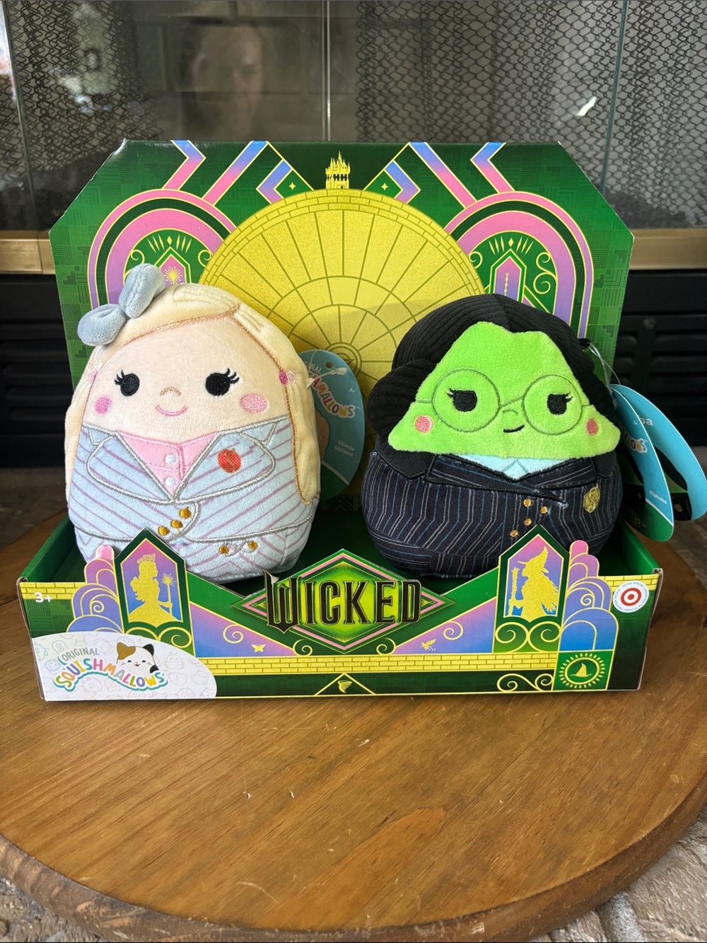 Squishmallows Wicked Duo Plush Set Miniature: Glinda & Elphaba 5" GIFT NEW